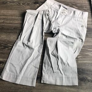 Light gray cotton trousers
